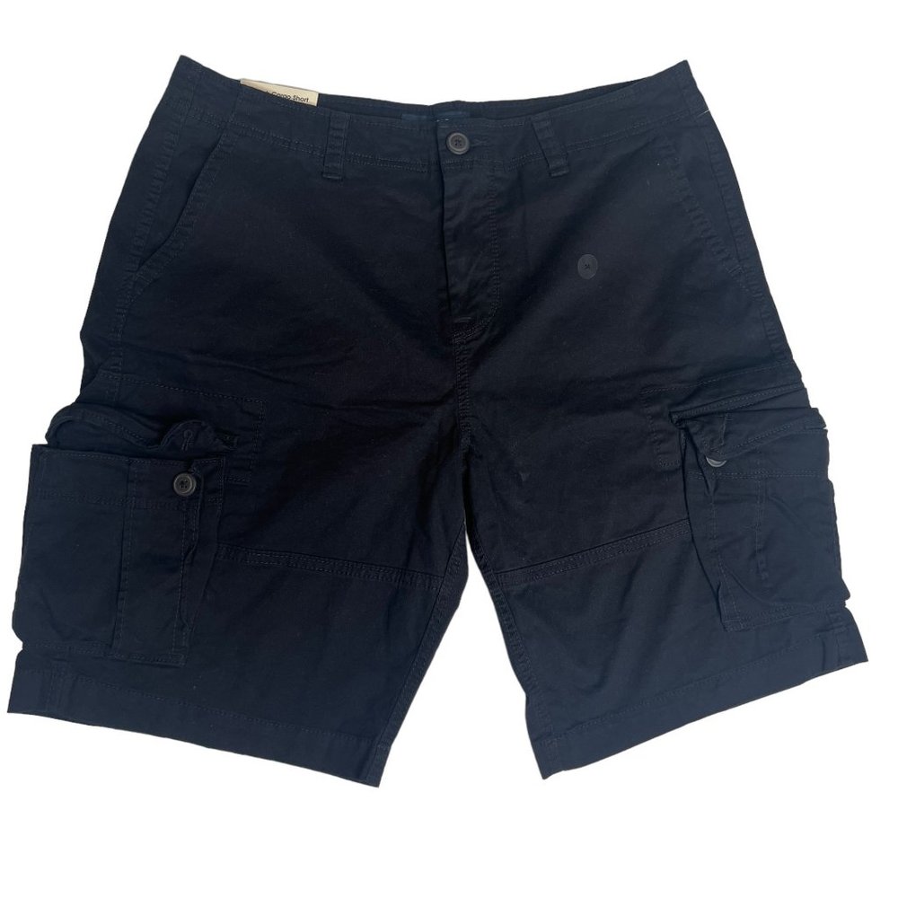 NWT Aero Men's Stretch‎ Cargo Shorts Black 34W